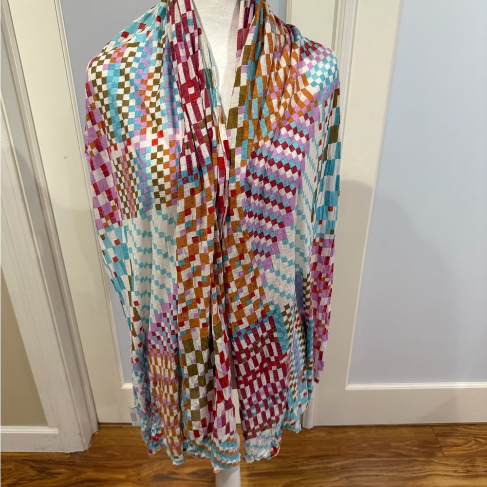 Colorful Geometric Pattern Scarf